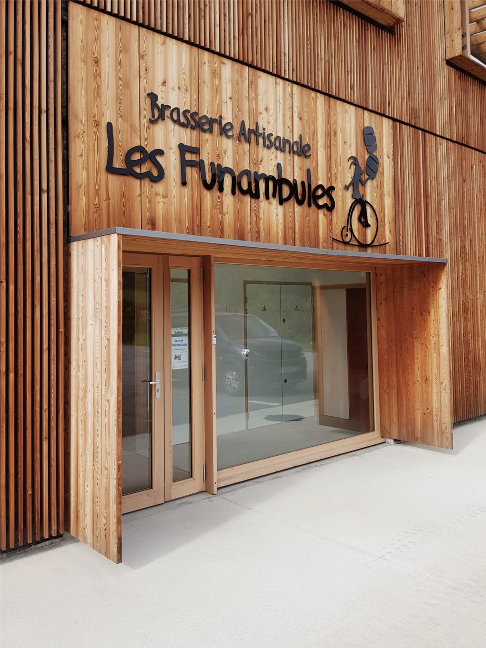Enseigne brasserie artisanale les funambules